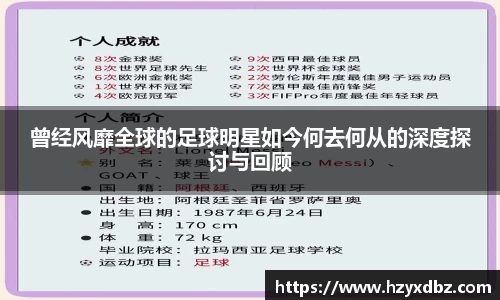 曾经风靡全球的足球明星如今何去何从的深度探讨与回顾